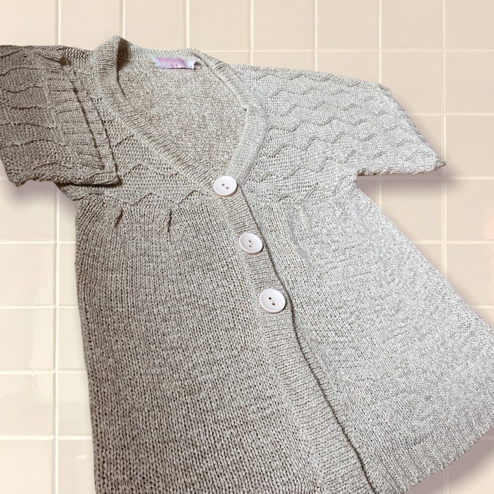 Braid Knit Cream Sweater